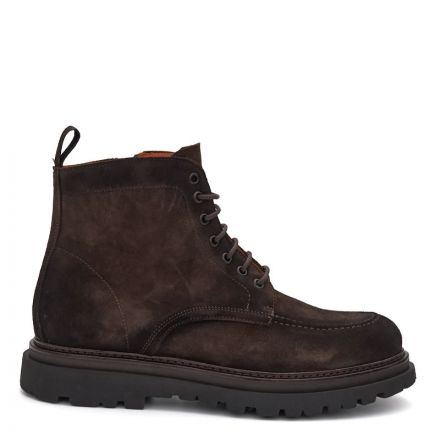 HANDCRAFTED SUEDE LACE UP BOOTS 010637F