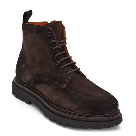 HANDCRAFTED SUEDE LACE UP BOOTS 010637F