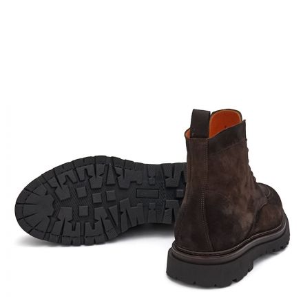 HANDCRAFTED SUEDE LACE UP BOOTS 010637F