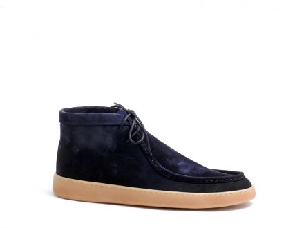 SUEDE LACE UP ANKLE BOOTS 0702207SGC BLU