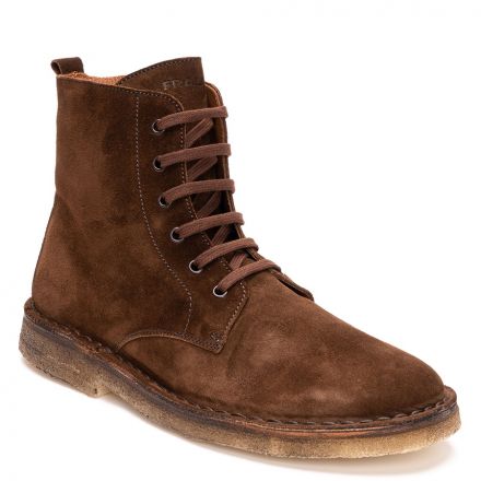 SUEDE LACE UP BOOTS