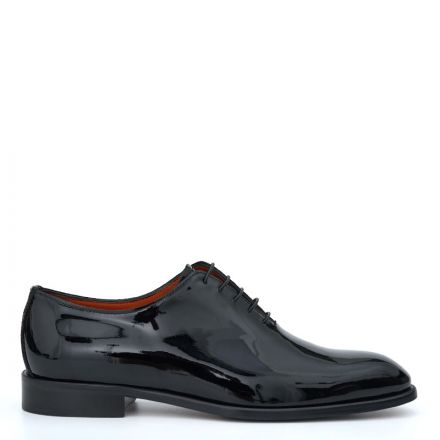 HANDCRAFTED PATENT LEATHER LACE UP SHOES 010308FVer
