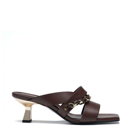 ΔΕΡΜΑΤΙΝΑ MID-HEEL MULES 34G