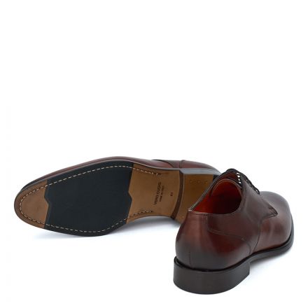 HANDCRAFTED LEATHER LACE UP SHOES 010350FV