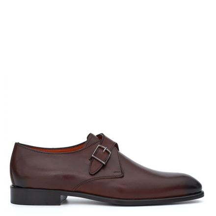 HANDCRAFTED LEATHER MONK STRAP SHOES 010357FV
