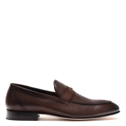 WEAVED LEATHER LOAFERS