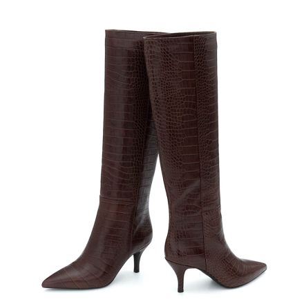 LEATHER HEELED BOOTS 400416