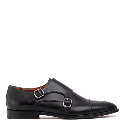 HANDCRAFTED LEATHER MONK STRAP SHOES
