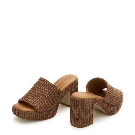 ΨΗΛΟΤΑΚΟΥΝΑ RAFFIA MULES  2574697