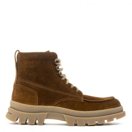 HANDCRAFTED SUEDE LACE UP BOOTS
