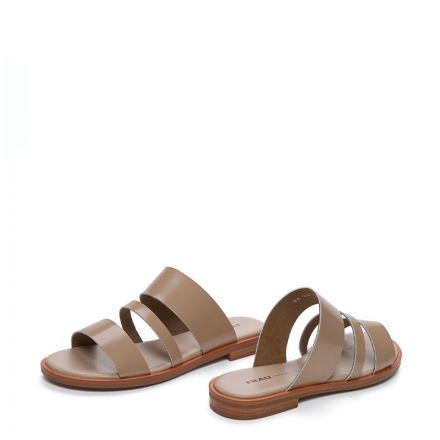 ΔΕΡΜΑΤΙΝΑ FLAT ΣΑΝΔΑΛΙΑ 86K0