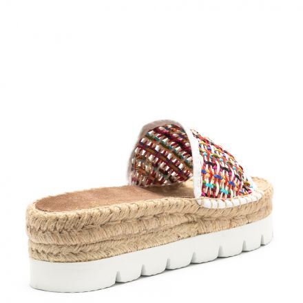 WOVEN FLATFORM SANDALS