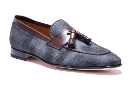 LEATHER & JEANS LOAFERS