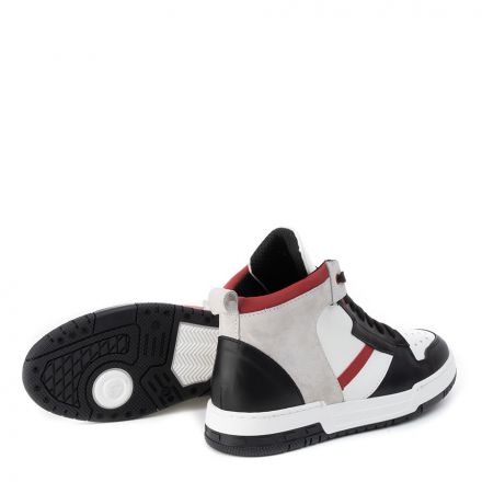 LEATHER HIGH TOP SNEAKERS