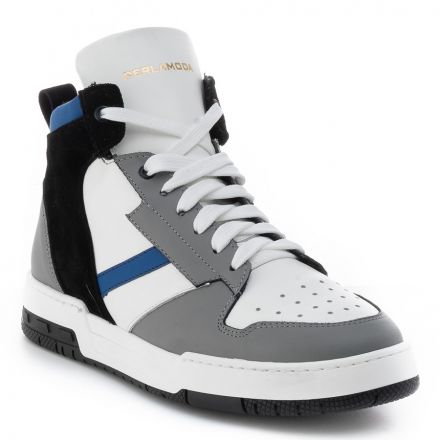 LEATHER HIGH TOP SNEAKERS