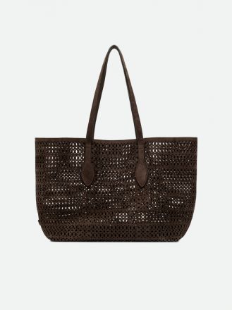 MASHUP SUEDE PERFORATED SHOPPER BAG BS11837