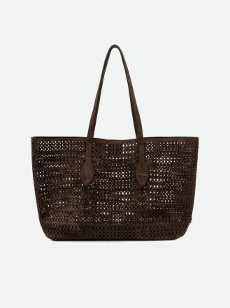 MASHUP SUEDE PERFORATED SHOPPER BAG BS11837