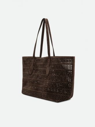MASHUP SUEDE PERFORATED SHOPPER BAG BS11837