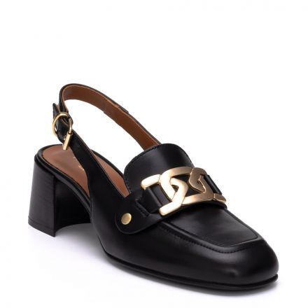 LEATHER SLINGBACK PUMPS DIANAV