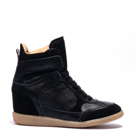 LEATHER HIGH TOP SNEAKERS