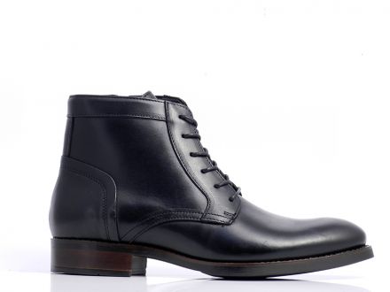 LEATHER LACED BOOTS 343401DJA