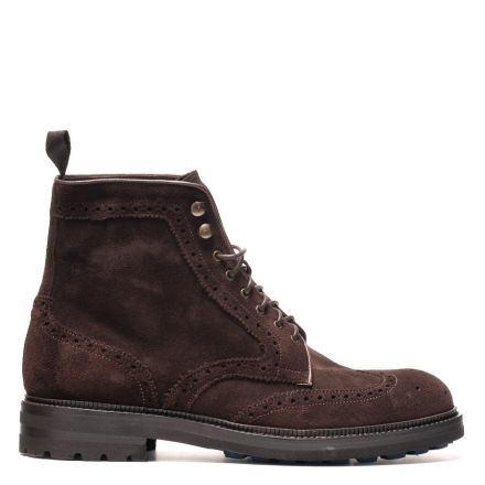 SUEDE LACE UP BOOTS