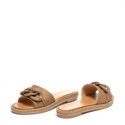 ΔΕΡΜΑΤΙΝΑ FLAT SLIPPERS