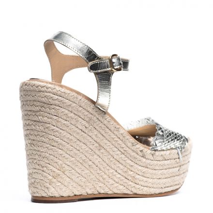 WEAVED LEATHER WEDGES