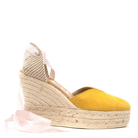 HAMPTONS SUEDE WEDGE ESPADRILLES