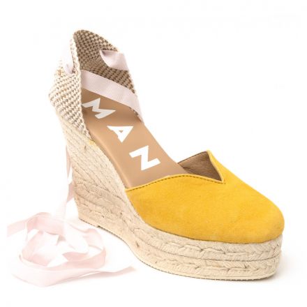HAMPTONS SUEDE WEDGE ESPADRILLES