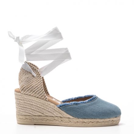 HAMPTONS JEANS WEDGED ESPADRILLES