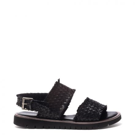 LEATHER FLATFORM SANDALS