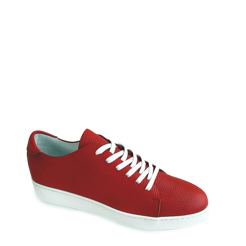 LEATHER SNEAKERS 070319RV/ROSSO