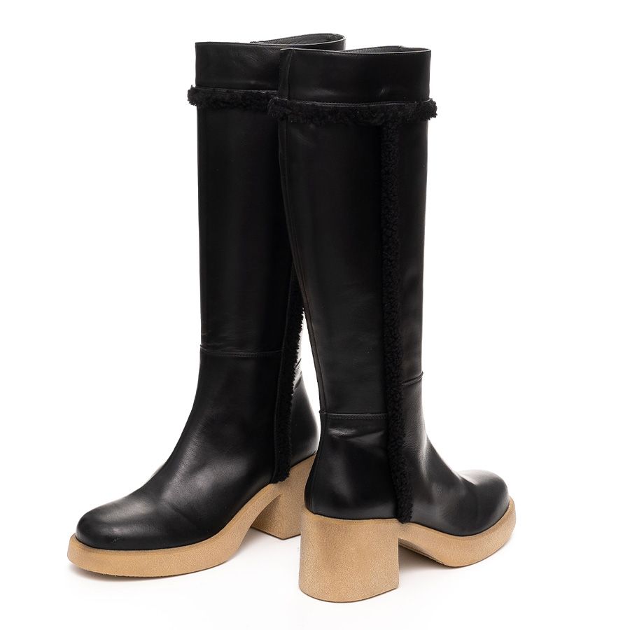 LEATHER HEELED BOOTS