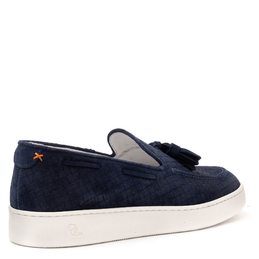 WEAVED SUEDE LOAFERS