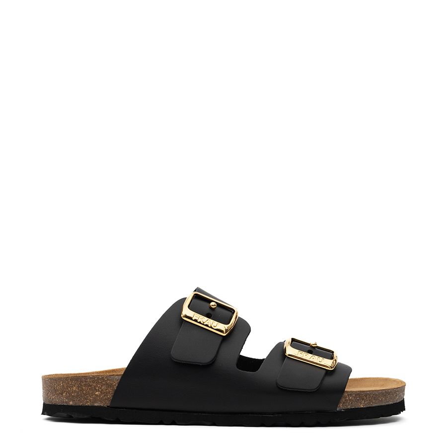 LEATHER FLAT SANDALS 17P8