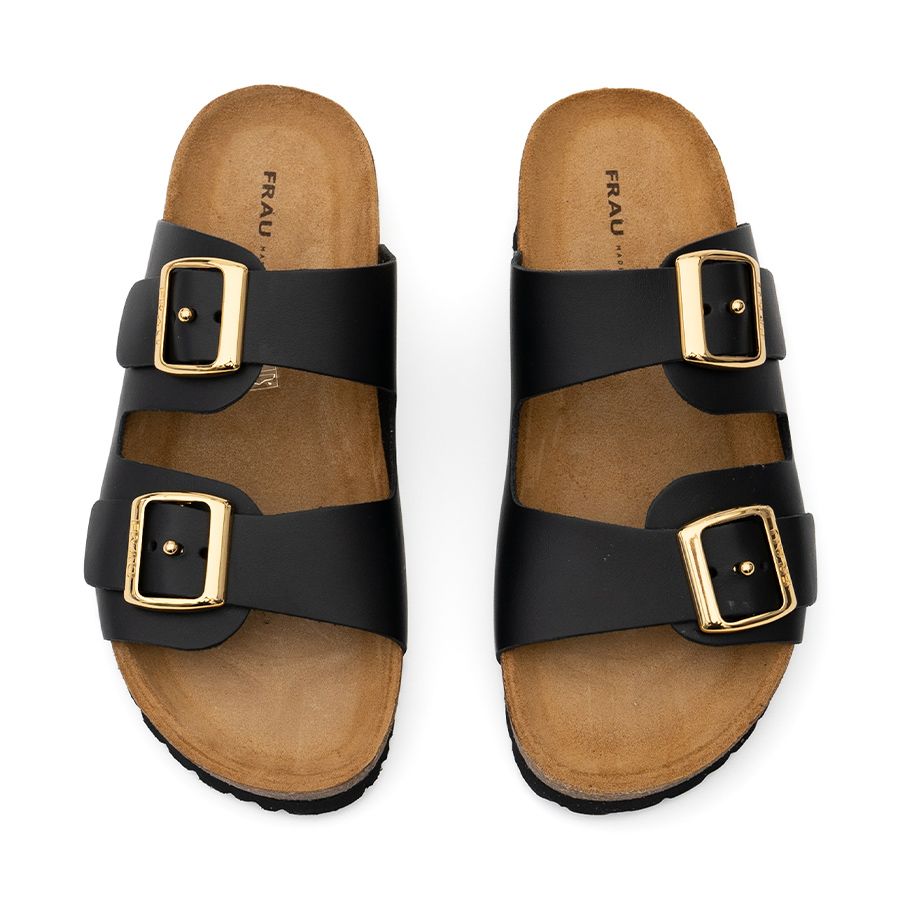 LEATHER FLAT SANDALS 17P8