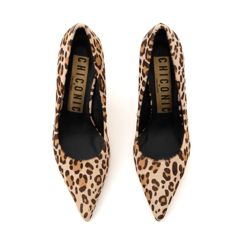 PONY SKIN POINTED PUMPS 208
