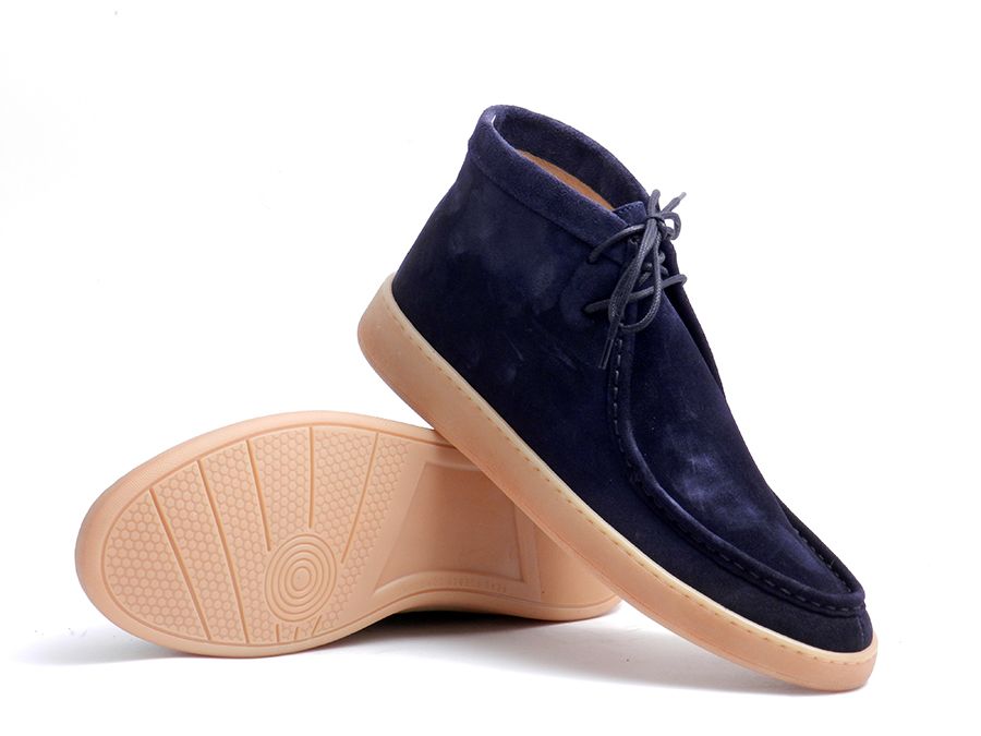 SUEDE LACE UP ANKLE BOOTS 0702207SGC BLU