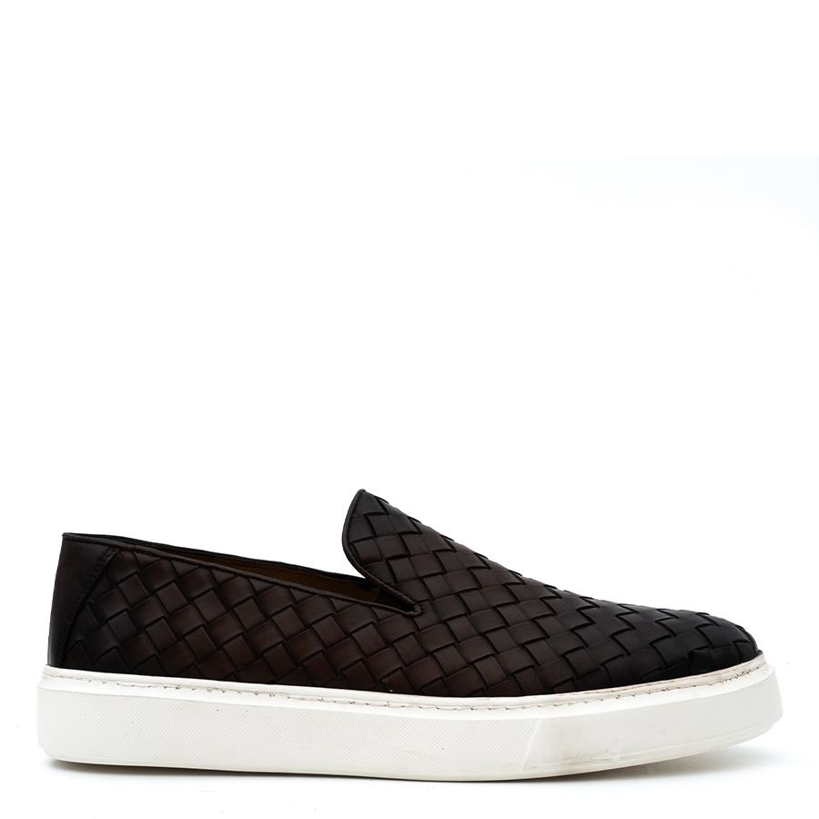 ΔΕΡΜΑΤΙΝΑ ΠΛΕΚΤΑ LOAFERS 7173315V/BROWN