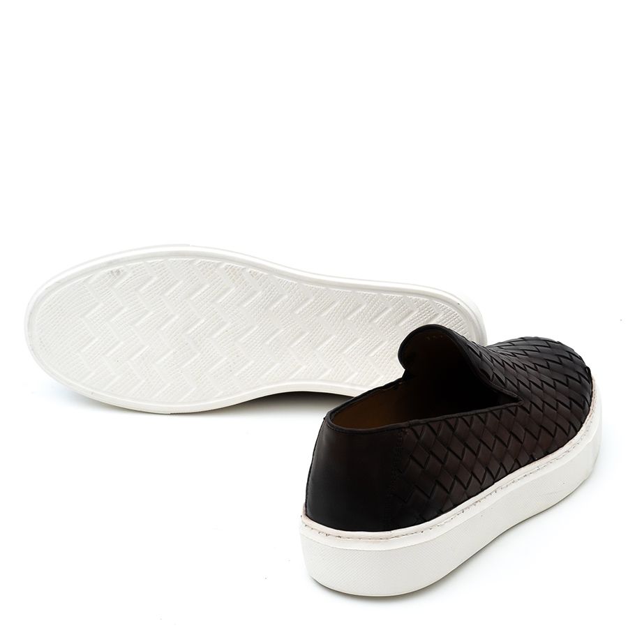 ΔΕΡΜΑΤΙΝΑ ΠΛΕΚΤΑ LOAFERS 7173315V/BROWN