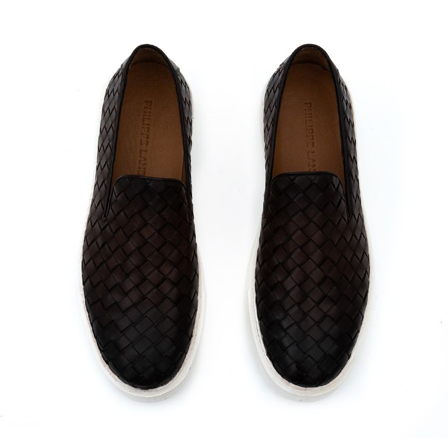 ΔΕΡΜΑΤΙΝΑ ΠΛΕΚΤΑ LOAFERS 7173315V/BROWN