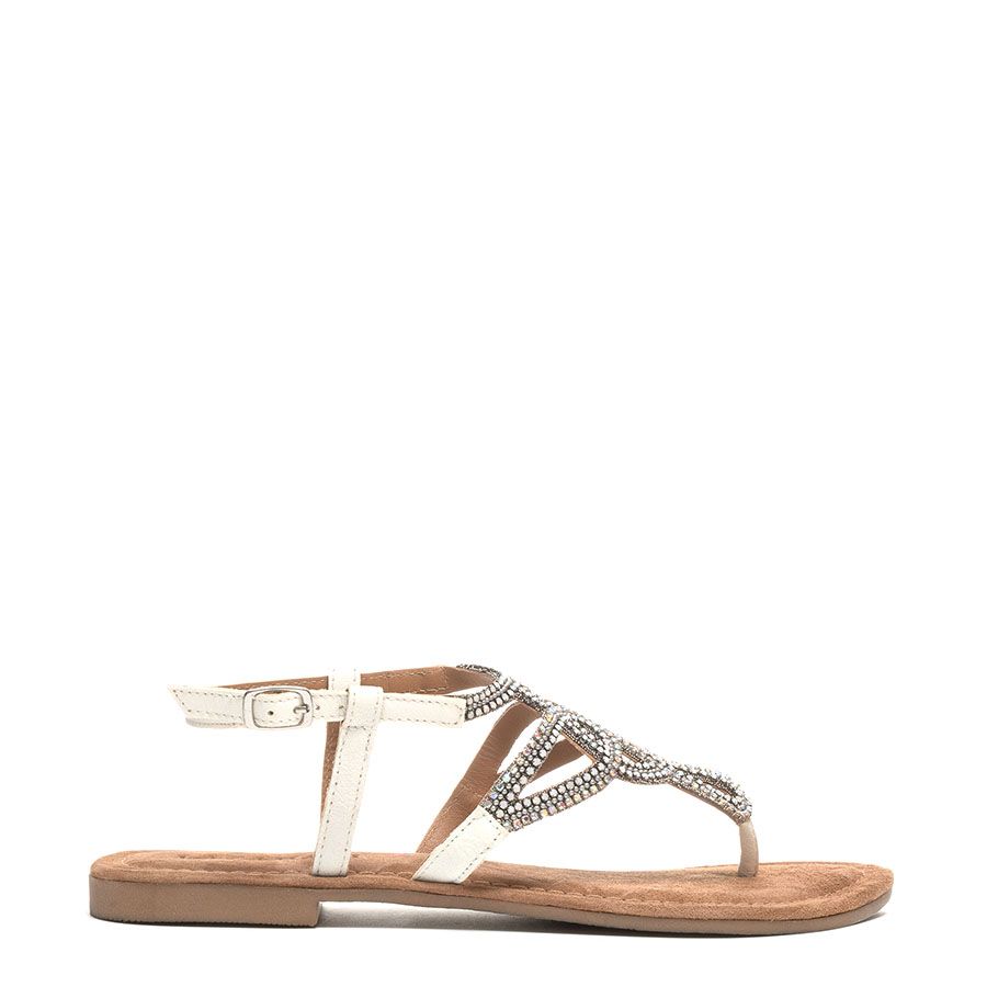 LEATHER FLAT SANDALS