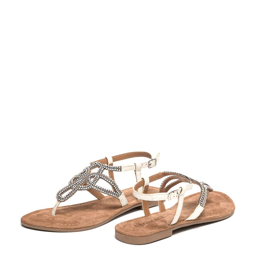 LEATHER FLAT SANDALS