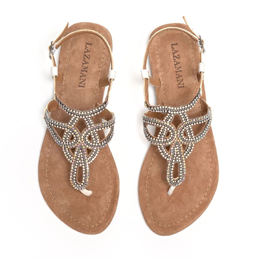 LEATHER FLAT SANDALS