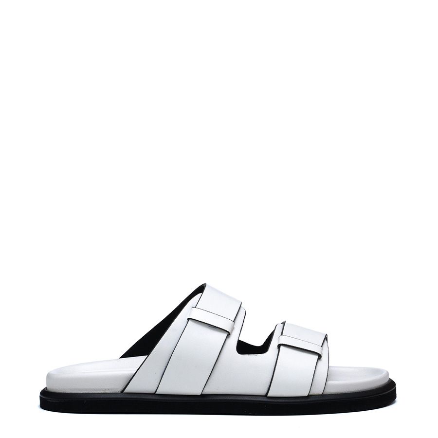 LEATHER FLATFORM SANDALS 42F