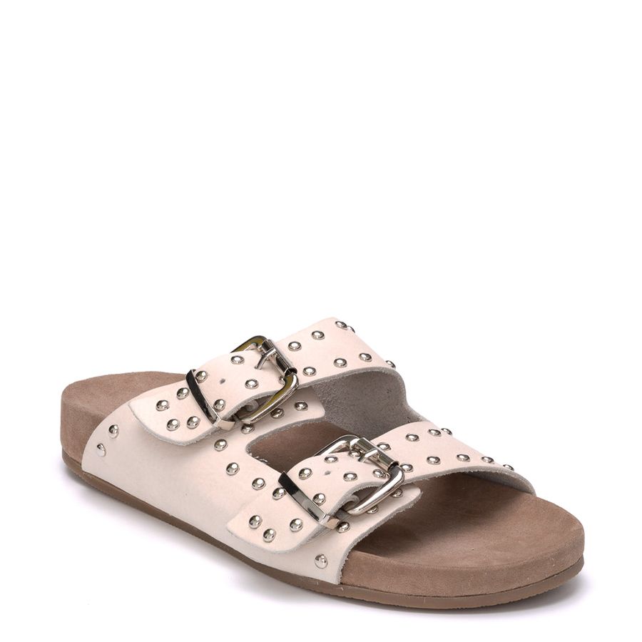 LEATHER FLAT SANDALS 71644007