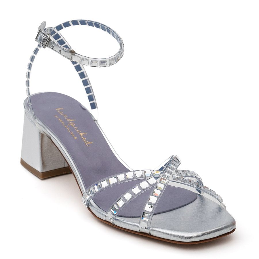 LEATHER SANDALS WITH CRYSTALS 0135252