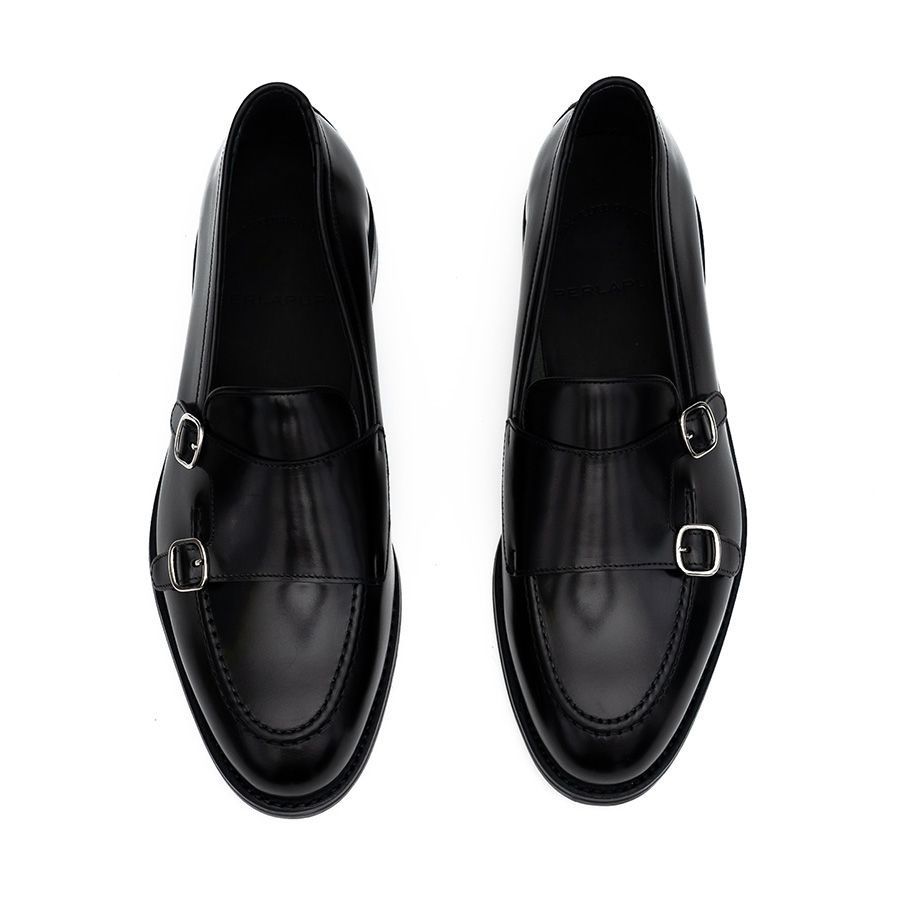 LEATHER DOUBLE MONK LOAFERS 2095594