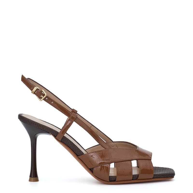 PATENT HIGH HEEL SANDALS 0135605